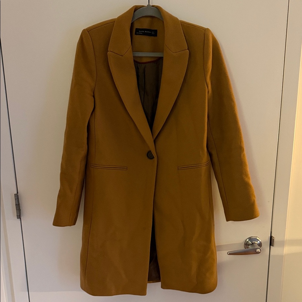 Zara Women's Toffee Wool Coat